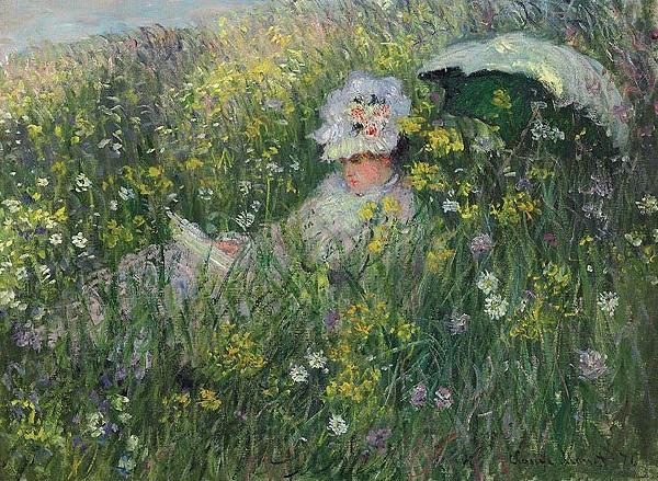 Claude Monet Dans la prairie Spain oil painting art